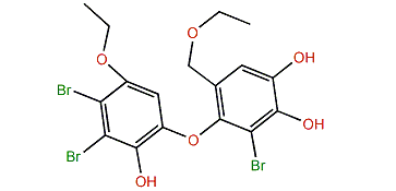 5,6'-Diethyloxymethyl-3,4,2'-tribromo-2,3',4'-trihydroxydiphenyl ether